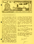 Newsletter, Dignity/Tampa Bay Chapter, August 1985 by Dignity/Tampa Bay