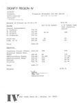 Financial Statement, Dignity Region IV for the Period October 1, 1981 to February 1, 1982 by John Cox