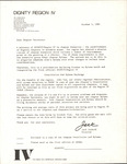 Letter, Jack Jacknik to Chapter Secretary, October 1, 1981