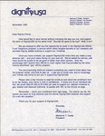 Correspondence, Marianne Duddy to Dear Dignity Friend, November 1993