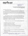 Letter, Charles Cox and Robert Miailovich to Members and Friends of Dignity, circa 1999 by Charles L. Cox and Robert F. Miailovich