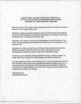 Resolution Calling Upon Pope John Paul II to Call for an End to Discrimination Against Lesbian, Gay, and Bi-sexual Persons, August 1993 by Dignity/Denver