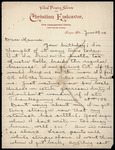 Letter, Dobson to Mamma (June 29, 1898)