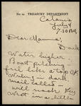 Letter, Henry Dobson to Mamma, July 4, 1898