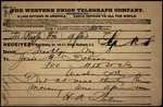Telegram of Henry A. Dobson's Death by Hervie Alden Dobson