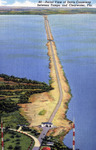 Aerial view of Davis Causeway between Tampa and Clearwater, Florida