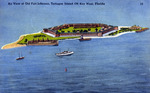 Air view of Old Fort Jefferson, Tortugas Island off Key West, Florida