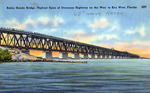 Bahia Honda Bridge, highest span of Overseas Highway on the way to Key West, Florida