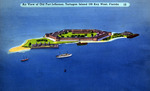 Air view of Old Fort Jefferson, Tortugas Island off Key West Florida by Hampton Dunn