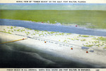 Aerial view of "Tower Beach" by the Gulf, Fort Walton, Florida