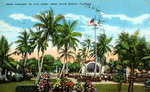 Band concert in City Park, West Palm Beach, Florida by Hampton Dunn