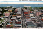 Aerial View of business section and Tampa Bay