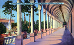 Archway along inner court of Ringling Art Museum, Sarasota, Florida by Hampton Dunn