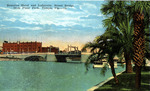 Bostains Hotel and Lafayette Street Bridge from Plant Park, Tampa, Florida