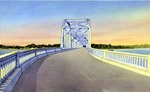 East Bay Bridge at sunset, Panama City, Florida