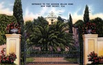 Entrance to the Addison Miller Home, New Port Richey, Florida by Hampton Dunn