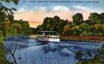 Jungle Cruise boat cruising Silver River at Florida's Silver Springs by Hampton Dunn