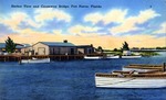 Harbor view and causeway bridge, Fort Pierce, Florida by Hampton Dunn