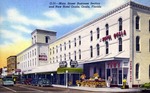 Main Street Business Section and new Hotel Ocala, Ocala, Florida by Hampton Dunn