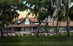 main lodge, Moon Lake Gardens, in the wilds of Pasco County, New Port Richey, Florida by Hampton Dunn