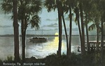 Rockledge, Florida, moonlight, Indian River by Hampton Dunn