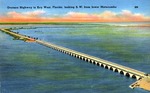Overseas Highway to Key West, Florida, looking S.W. from lower Matecumbe by Hampton Dunn