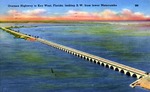 Overseas Highway to Key West, Florida, looking s.w. from lower Matecumbe by Hampton Dunn