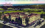 Palm Beach Plaza, Sunset Avenue and Bradley Place, Palm Beach, Florida by Hampton Dunn