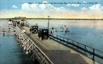 Pass-a-Grille Bridge across Boca Ciega Bay, 1 1/4 miles long, Pass-a-Grille, Florida by Hampton Dunn