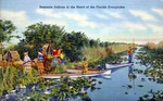 Seminole Indians in the heart of the Florida Everglades, along the Tamiami Trail by Hampton Dunn