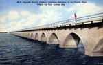 Spanish Harbor Viaduct, Overseas Highway, in the Florida Keys, where the fish always bite by Hampton Dunn