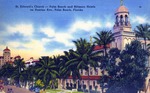 St. Edwards Church - Palm Beach and Biltmore Hotels on Sunrise Ave., Palm Beach, Florida by Hampton Dunn