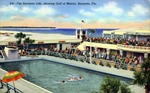 Sarasota Lido, showing Gulf of Mexico, Sarasota, Florida by Hampton Dunn