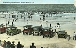 Watching the bathers, Pablo Beach, Florida by Hampton Dunn