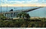 Two Mile Bridge to Clearwater Beach, Clearwater, Florida by Hampton Dunn