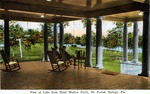 View of lake from Hotel Walton porch, DeFuniak Springs, Florida by Hampton Dunn