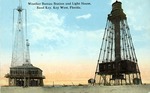 Weather Bureau Station and Light House, Sand Key, Key West, Florida by Hampton Dunn