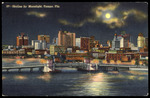 Skyline by Moonlight, Tampa, Florida. by Hampton Dunn