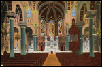 Interior of Sacred Heart Church Tampa, Florida by Hampton Dunn