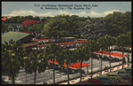 Overlooking Shuffleboard Courts, Mirror Lake, St. Petersburg, Florida by Hampton Dunn