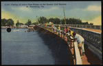 Fishing off John's Pass Bridge on the Greater Gulf Beaches, St. Petersburg, Florida by Hampton Dunn