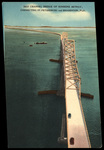 Ship Channel Bridge of Sunshine Skyway, Connecting St. Petersburg and Bradenton, Florida by Hampton Dunn