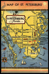 Map of St. Petersburg by Hampton Dunn