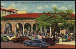 A Busy Day at the Open Air Post Office, St. Petersburg, Florida by Hampton Dunn