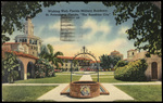 Wishing Well, Florida Military Academy. St. Petersburg, Florida by Hampton Dunn