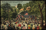 Enjoying Open Air Band Concert in Williams Park, St. Petersburg, Florida by Hampton Dunn