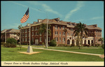 Campus Scene in Florida Southern College, Lakeland, Florida by Hampton Dunn