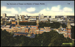 The University of Tampa and Skyline of Tampa, Florida by Hampton Dunn