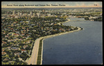 Aerial View along Boulevard and Tampa Bay, Tampa, Florida by Hampton Dunn