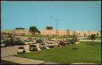 Parking Lot View of Fontana and DeSoto Halls at University of South Florida by Hampton Dunn